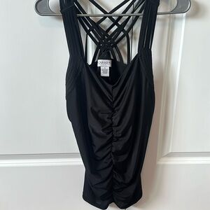 Sexy black tank Carmen Marc Valvo size medium